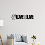 Love to Live Metal Wall Art3