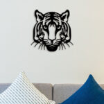 Lovely Tiger Face Metal Wall Art3