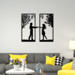 Loving Couple Metal Wall art4