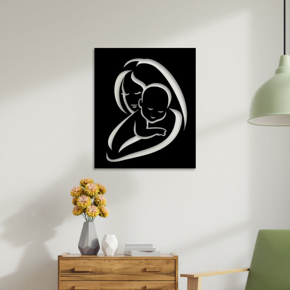 Mother Care Metal Wall Art2