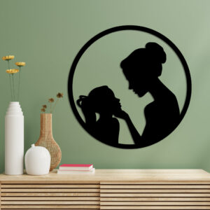 Mother & Daughter Metal Wall Art4