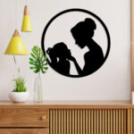 Mother & Daughter Metal Wall Art5