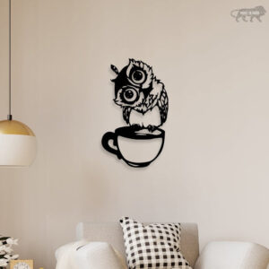 Owl Face Metal Wall Art