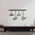 Paper Plane Metal Wall Art1