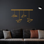 Paper Plane Metal Wall Art4