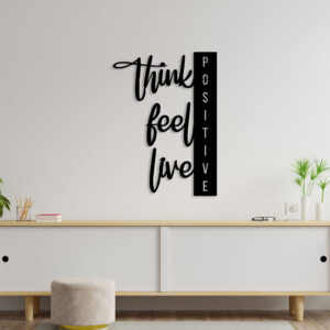 Positive Vibes Metal Wall Art