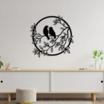 Romantic Beautiful Bird Dual Metal Wall Art3 1