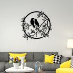 Romantic Beautiful Bird Dual Metal Wall Art6 1