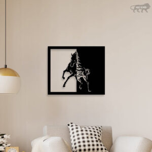 Running Horse Metal Wall Art