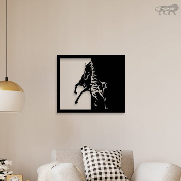 Running Horse Metal Wall Art