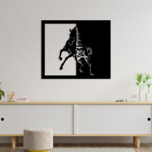 Running Horse Metal Wall Art4