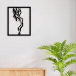 Stylish Woman Face Metal Wall Art4