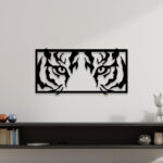 Tiger Eyes Metal Wall Art2