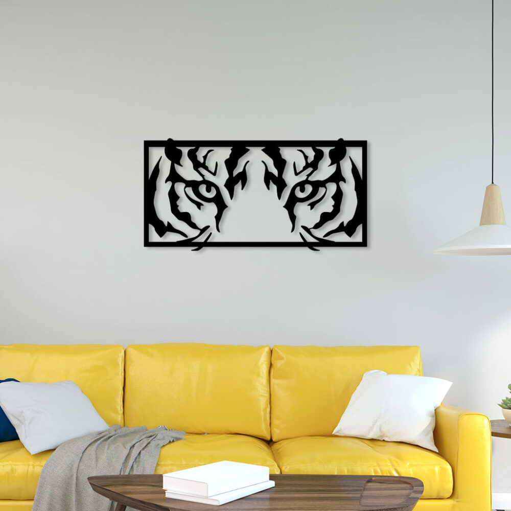 Tiger Eyes Metal Wall Art4