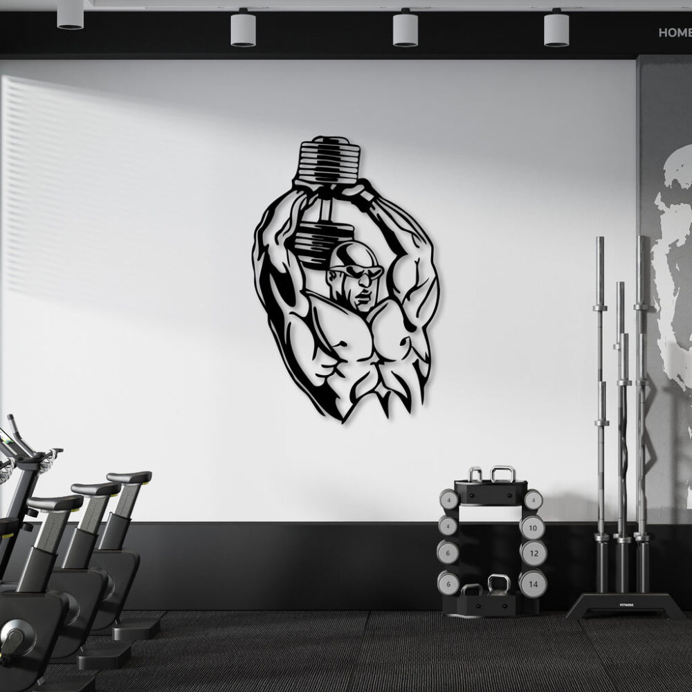 Triceps Exercise Metal Wall Art3