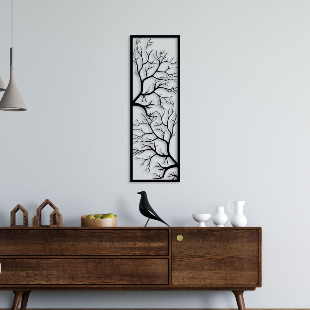 Two Elegant Tree Metal Wall Art