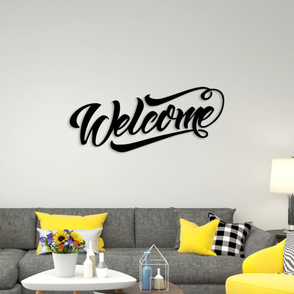 Welcome Metal Wall Art