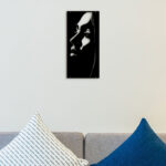 Woman Face Metal Wall Art3