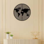 World Map Metal Wall Art2