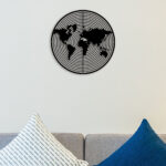 World Map Metal Wall Art4