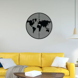 World Map Metal Wall Art6