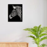 Zebra Face Metal Wall Art3