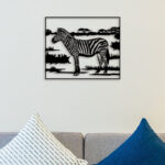 Zebra Metal Wall Art2