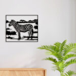 Zebra Metal Wall Art3