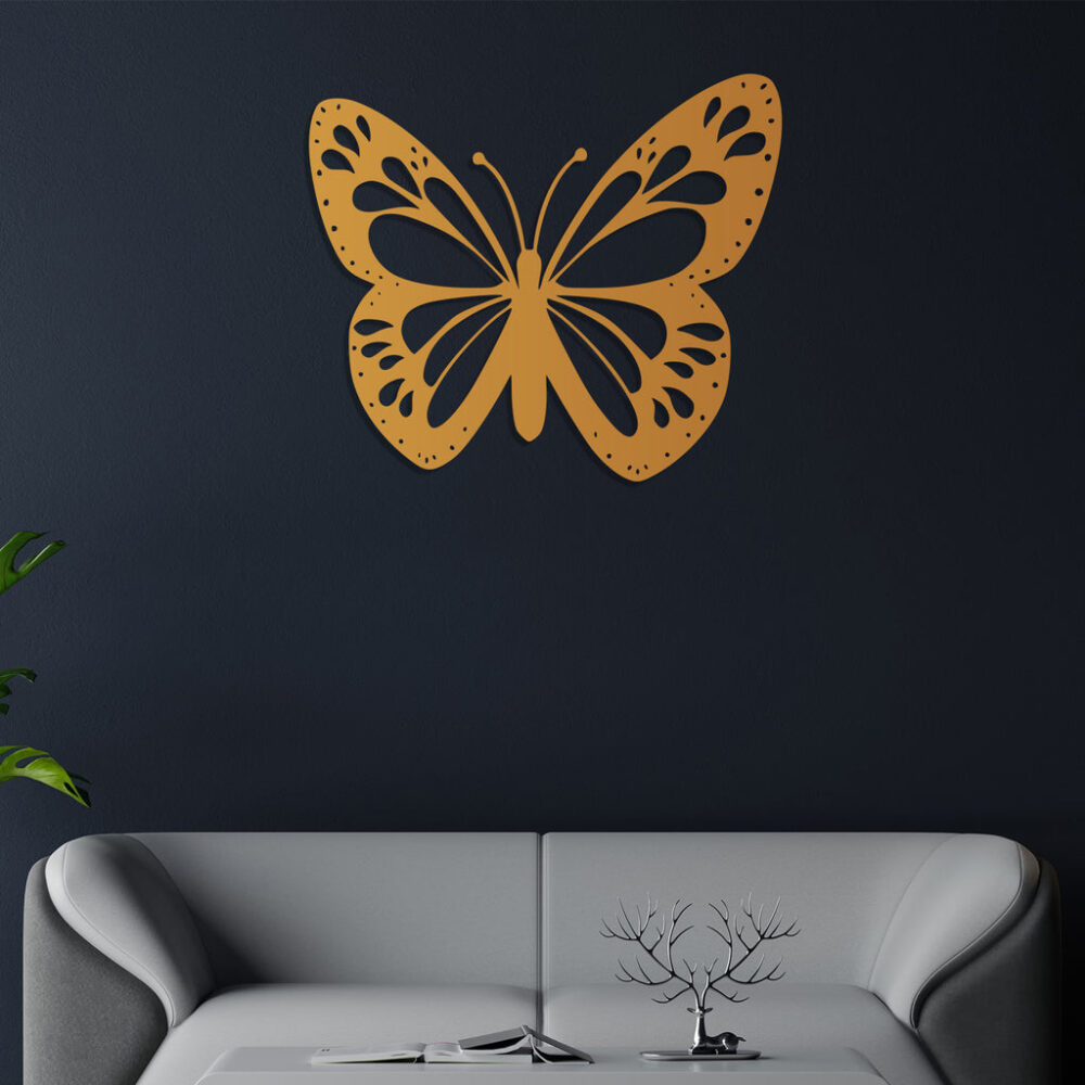3D Butterfly Metal Wall Art4