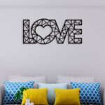 Abstract Love Metal Wall Art