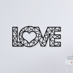 Abstract Love Metal Wall Art1