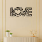 Abstract Love Metal Wall Art2