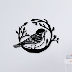 Alone Bird Metal Wall Art1