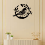 Alone Bird Metal Wall Art2