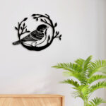 Alone Bird Metal Wall Art3