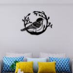 Alone Bird Metal Wall Art4