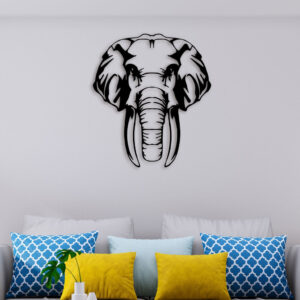 Angry Elephant Metal Wall Art4