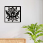 Attractive Lotus Metal Wall Art3