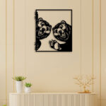 Bear Friends Metal Wall Art2