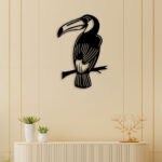 Bird on Branch Metal Wall Art2