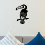 Bird on Branch Metal Wall Art3