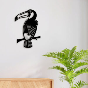 Bird on Branch Metal Wall Art4