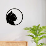 Cat Face Metal Wall Art1