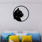 Cat Face Metal Wall Art3