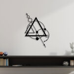 Circle And Triangle Metal Wall Art