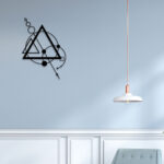 Circle And Triangle Metal Wall Art2