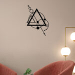 Circle And Triangle Metal Wall Art4