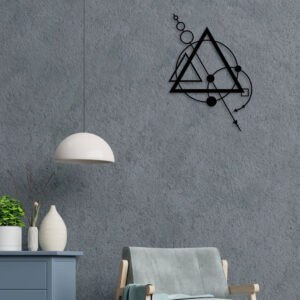 Circle And Triangle Metal Wall Art6