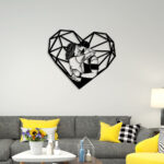 Couple With Heart Metal Wall Art4