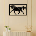 Dancing Horse Metal Wall Art2